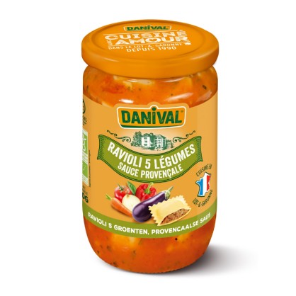 Raviolis aux 5 Légumes sauce Provençale bio 670 gr - Danival