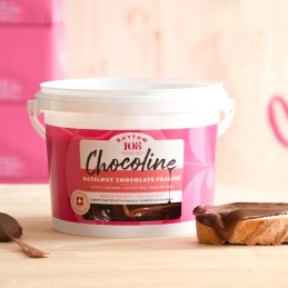 Chocoline - Pâte à tartiner bio Chocolat Noisette BIO 2 kg - Rhythm108