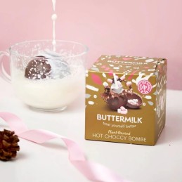 Hot Choccy Bombe 57 gr - Préparation pour Chocolat Chaud au Marshmallow - Buttermilk