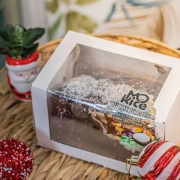 Bûche de Noël Chocolat, Noix de Coco et Passion BIO - Morice