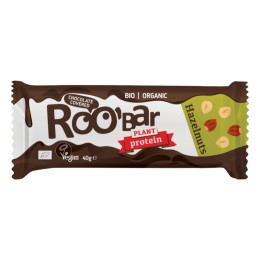 Barre Protéinée Noisette recouverte de Chocolat BIO 40g - Roobar