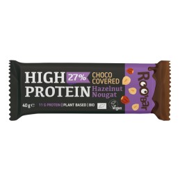 Barre Hyper Protéinée Chocolat Noisette Nougat 40g Bio - Roobar