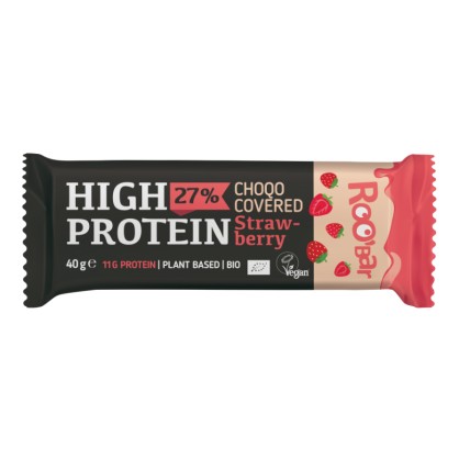Barre Hyper Protéinée Fraise Noix de cajou BIO 40g - Roobar