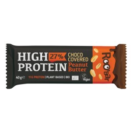 Barre Hyper Protéinée Chocolat Beurre de Cacahuète 40g Bio - Roobar