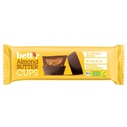 Butter Cups Chocolat & amandes 3x13g BIO - Bett'r