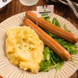Knax fumées au bois de hêtre - 1 sachet de 1 kg - Alternative à la saucisse hot-dog - Happyvore