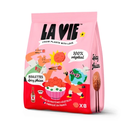 DLC 22/05/25 - Boulettes végétales épicées 200 gr - LA VIE