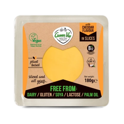 DDM 13/07/25 - Tranches saveur Cheddar 180 gr - GreenVie