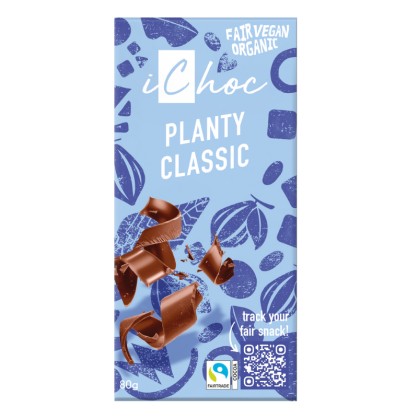 Tablette de chocolat bio vegan Classic Style 80 gr - iChoc