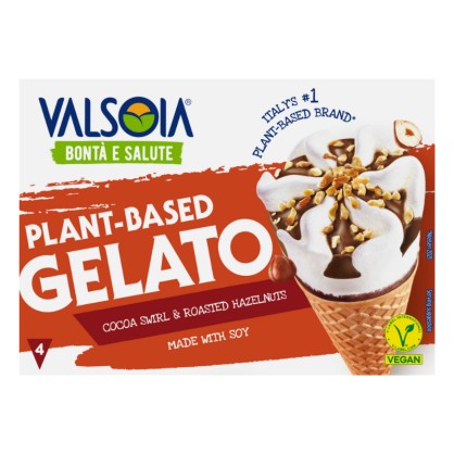 Cônes glacés Chocolat-Noisettes 300 gr - Valsoia