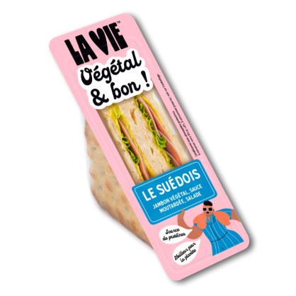 DLC 16/09/25 - Sandwich Vegan - Le Suédois 145 gr - La Vie