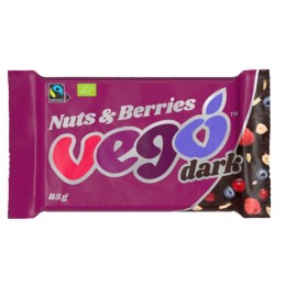 DDM 23/11/25 Barre Chocolat, fruits rouges & noix BIO 85g - Vego