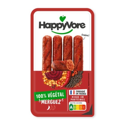 Merguez végétales 200 gr - HAPPYVORE