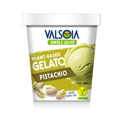 Glace végétale à base d'avoine, saveur pistache 300gr - Valsoia