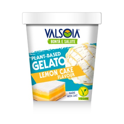 Glace végétale à base d'avoine, avec une saveur gâteau au citron 300gr - Valsoia