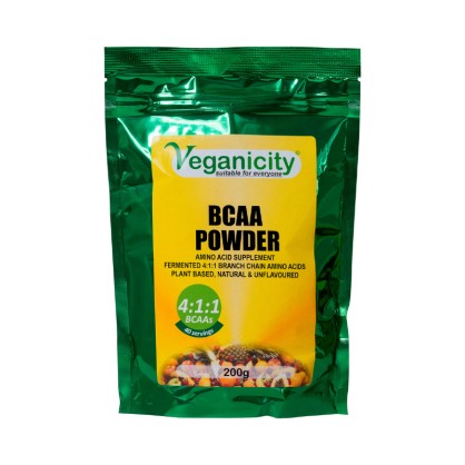 DDM 31/03/26 - BCAA vegan fermentés 4:1:1 en Poudre 200 gr - Veganicity