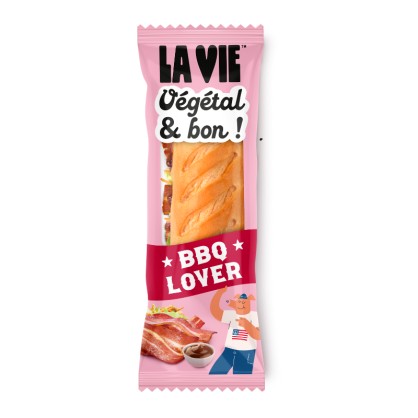 Sandwich Végétal Baguette - Le BBQ Lover - 220 gr - LA VIE